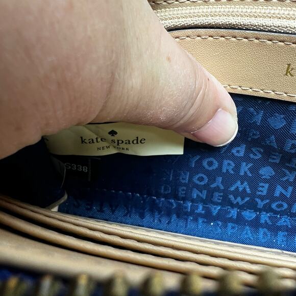 Kate Spade Madison Double Zip Saffiano Leather Wristlet Royal Blue Fits Phone - Picture 5 of 11